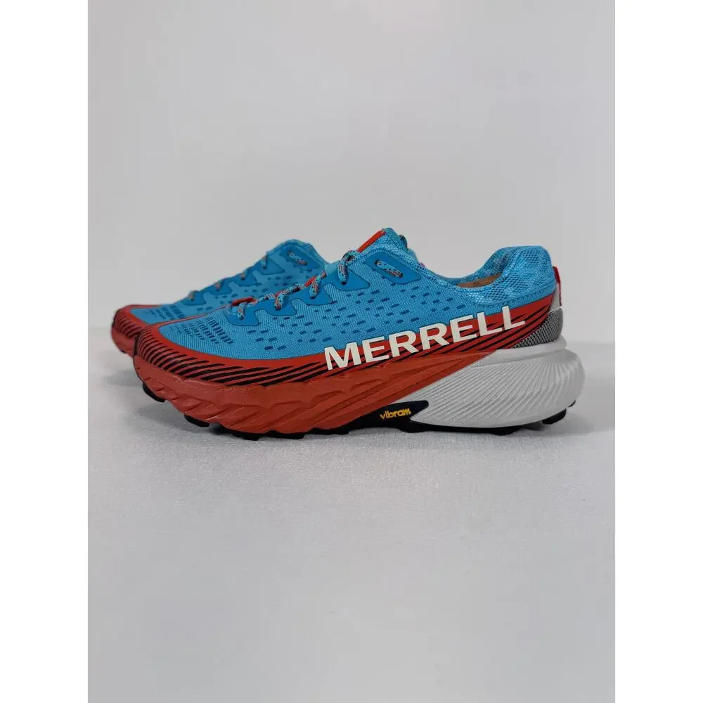 Merrell Agility Peak 5 Trail Shoes Women's 9 Blue Hiking Running Vibram Sneakers